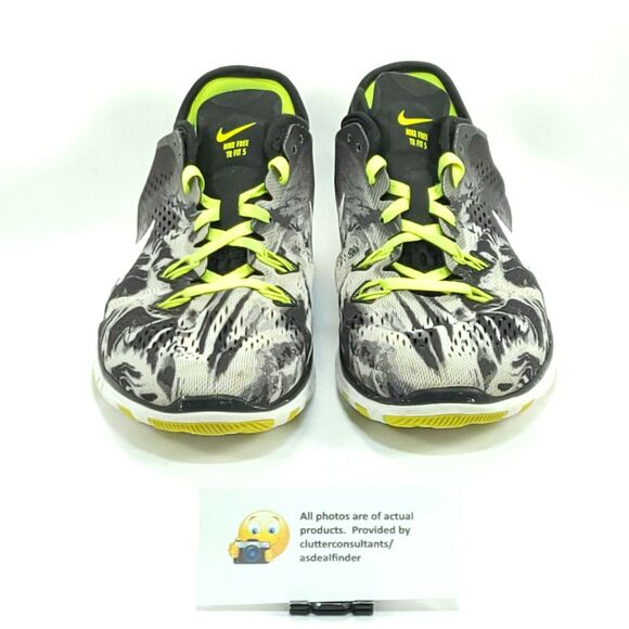 Nike Free TR Fit 5 Lace Up Athletic Shoe Womens Size 8.5 704695-014 Black White - Picture 3 of 9